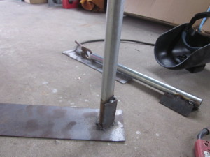 I make a flag stand.