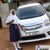 Customer in Uganda with a Japanese used TOYOTA NOAH supplied through EVERYCAR.jp