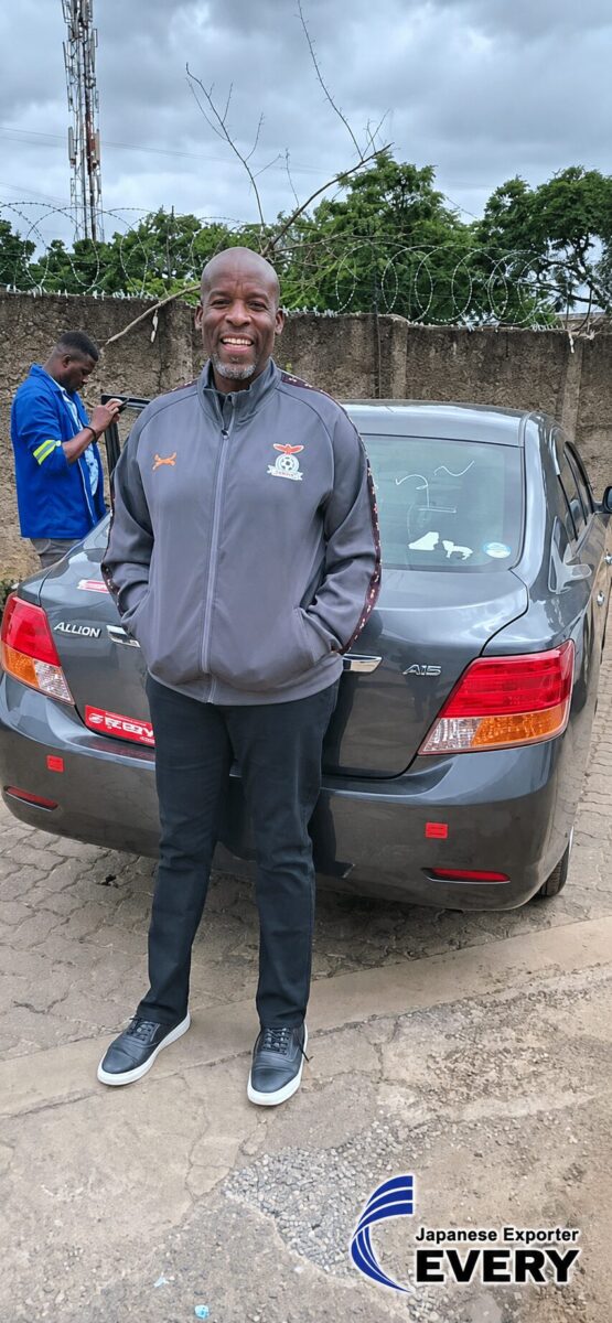 Japanese used TOYOTA ALLION received by an EVERYCAR.jp customer in Zambia