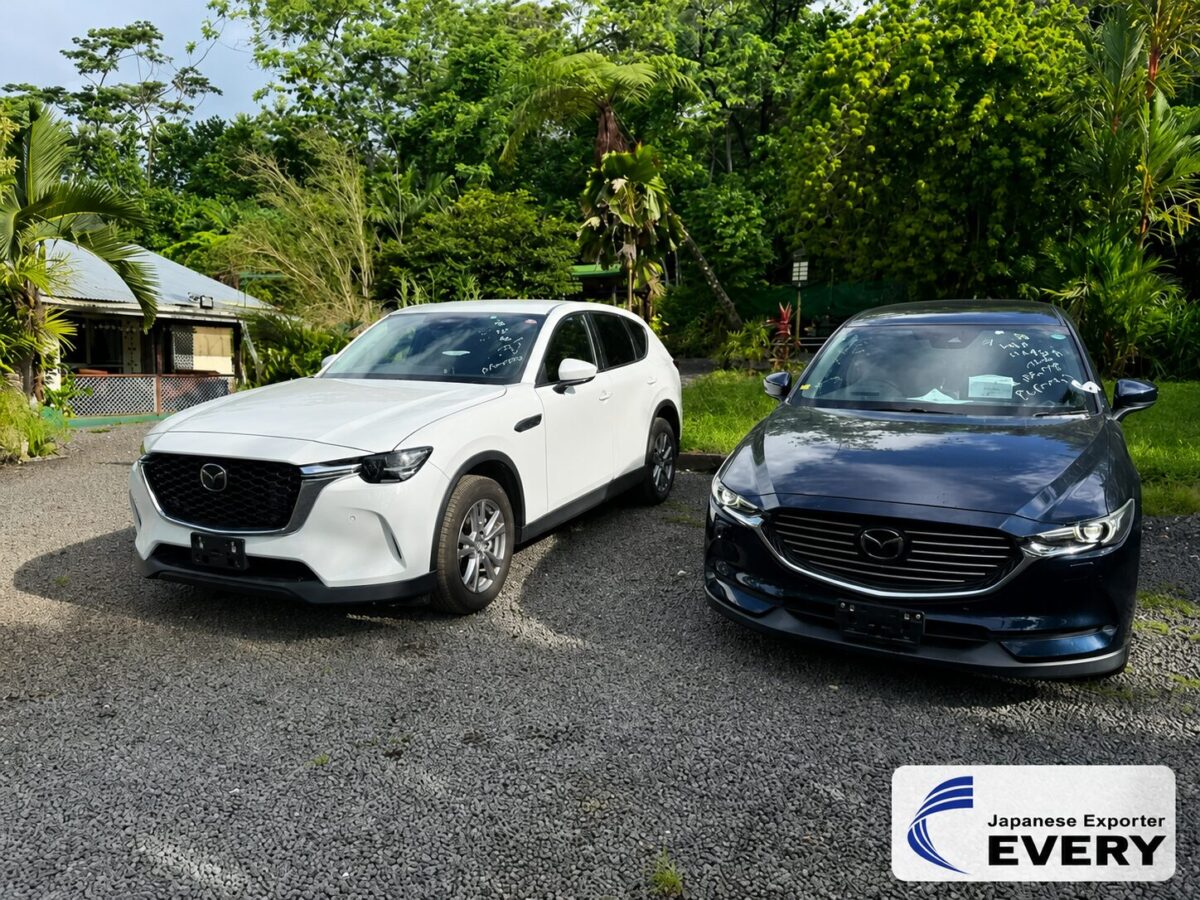 Japanese used MAZDA vehicles delivered to an EVERYCAR.jp customer in Samoa