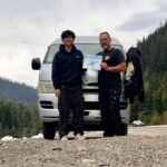 Customer with a Japanese used TOYOTA HIACE VAN exported to Canada through EVERYCAR.jp