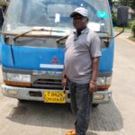 Customer delivery of a Japanese used MITSUBISHI CANTER dump truck for DR Congo
