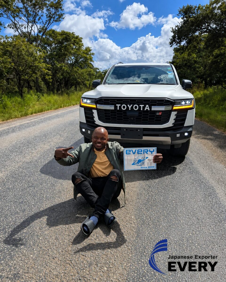 2023 TOYOTA LAND CRUISER 300 GR Sport Diesel Turbo supplied from Japan for a business customer in Zambia