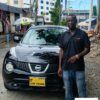 Customer delivery photo for a NISSAN JUKE export case to DR Congo through EVERYCAR.jp