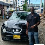 Customer delivery photo for a NISSAN JUKE export case to DR Congo through EVERYCAR.jp