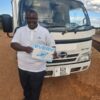 HINO DUTRO bottle truck exported from Japan to a customer in Zambia by EVERYCAR.jp