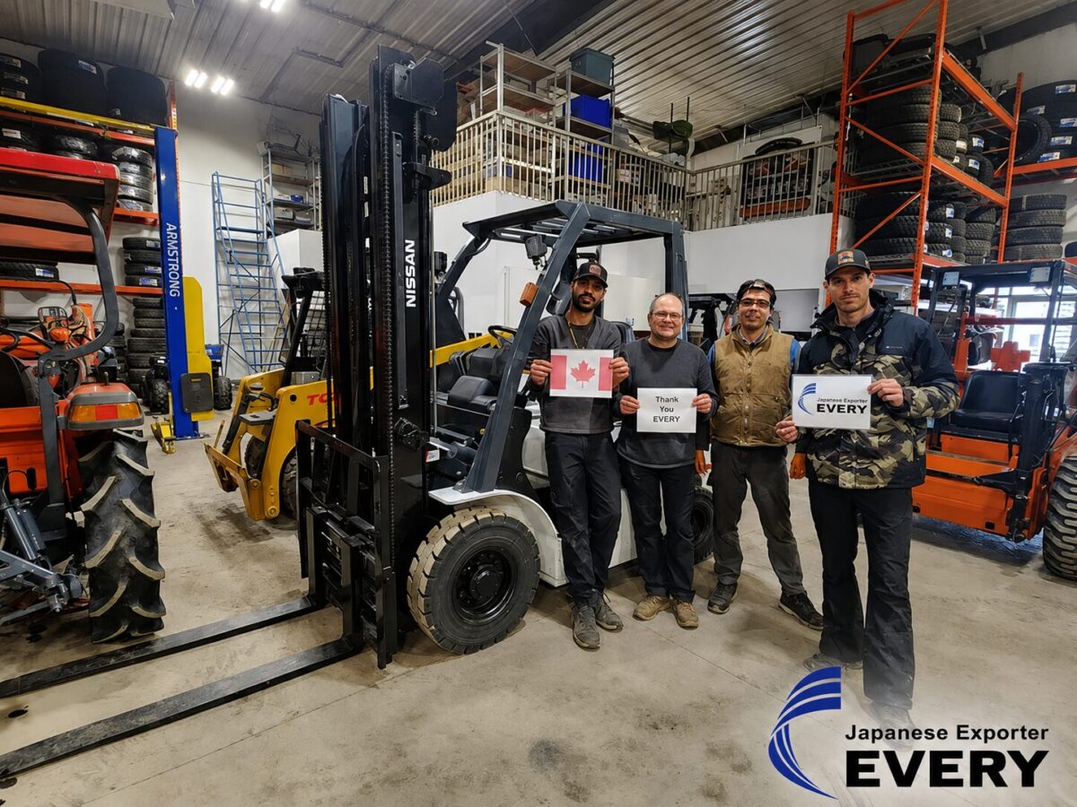 TCM 315 skid steer loader supplied from Japan for a business customer in Canada