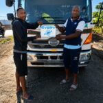HINO RANGER freezer truck delivered from Japan to an EVERYCAR.jp customer in Zambia