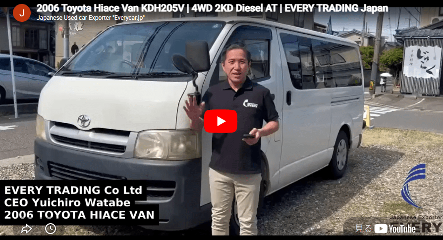 2006 Toyota Hiace Van KDH205V 4WD Diesel from Japan