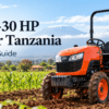 Kubota tractor Tanzania 20–30 HP small farm buyer guide featuring a Japanese used Kubota agricultural tractor