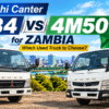 Canter 4D34 vs 4M50 comparison for Zambia used truck buyers