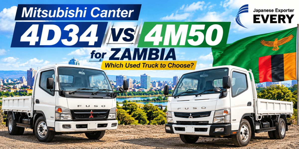 Canter 4D34 vs 4M50 comparison for Zambia used truck buyers